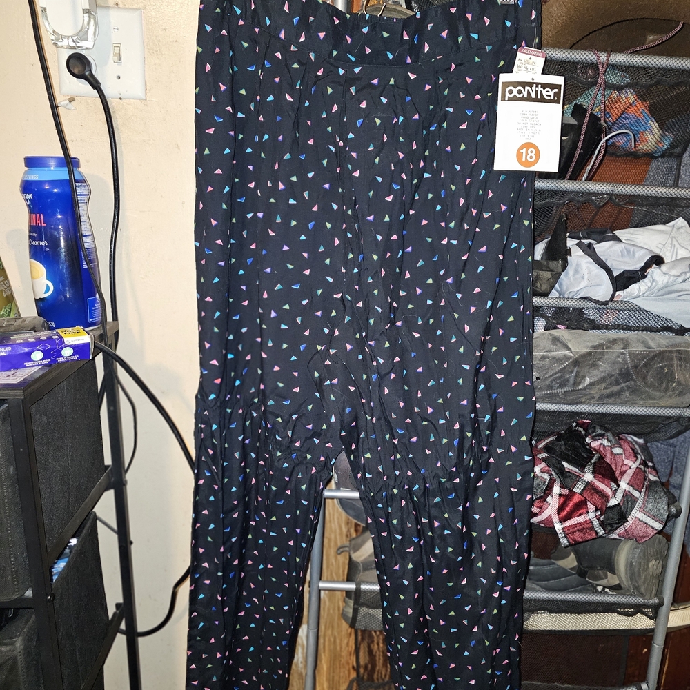 Panther Black Pant with Multicolor Accents